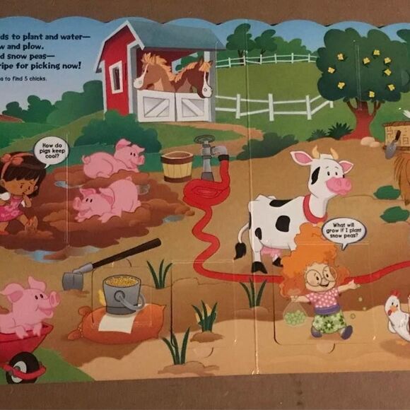 Fisher Price Little People Flap Books Like NEW, set of TWO, the Farm and Zoo - Picture 5 of 6